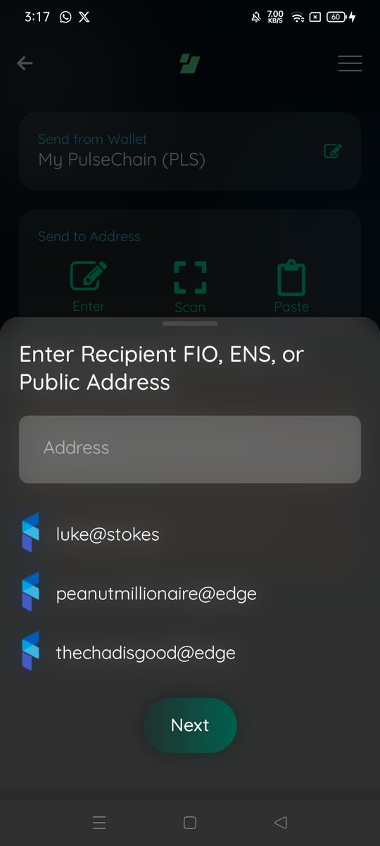#Pulsechain <a href="/EdgeWallet/">Edge</a> <a href="/joinFIO/">FIO Protocol</a> 

So in 5 mins I helped my brother create a crypto handle using Fio and edge wallet and sent him some $pls for his first transactions...  🤯🤯🤯

So i didn't need to know anything other than his human readable crypto handle, no loss of funds, no