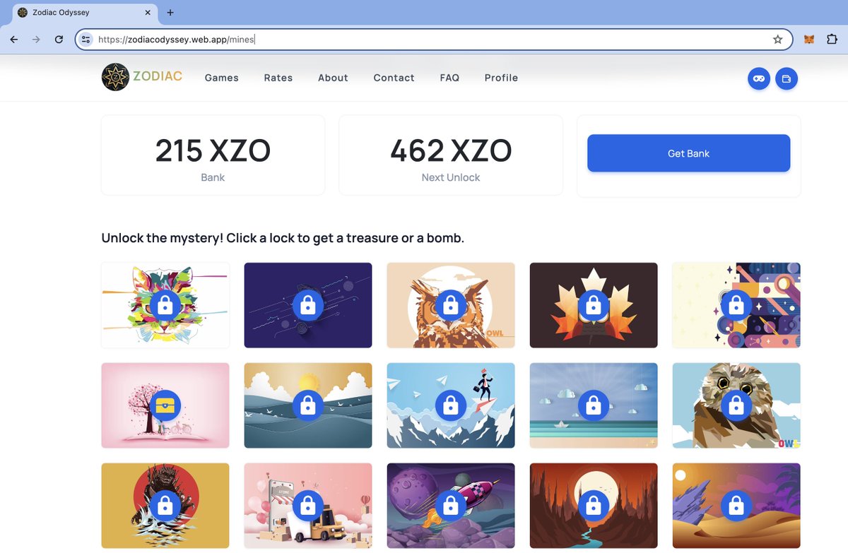 Explore the mystical realm of the zodiac, where ancient secrets and hidden treasures await.

zodiacodyssey.web.app/mines

#Zodiac $XZO $Matic $ETH $XDC $FLR #Polygon #Arbitrum #XDC #Flare