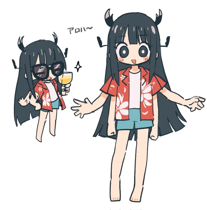 コクワガタちゃん最近の絵まとめ #オリジナル 