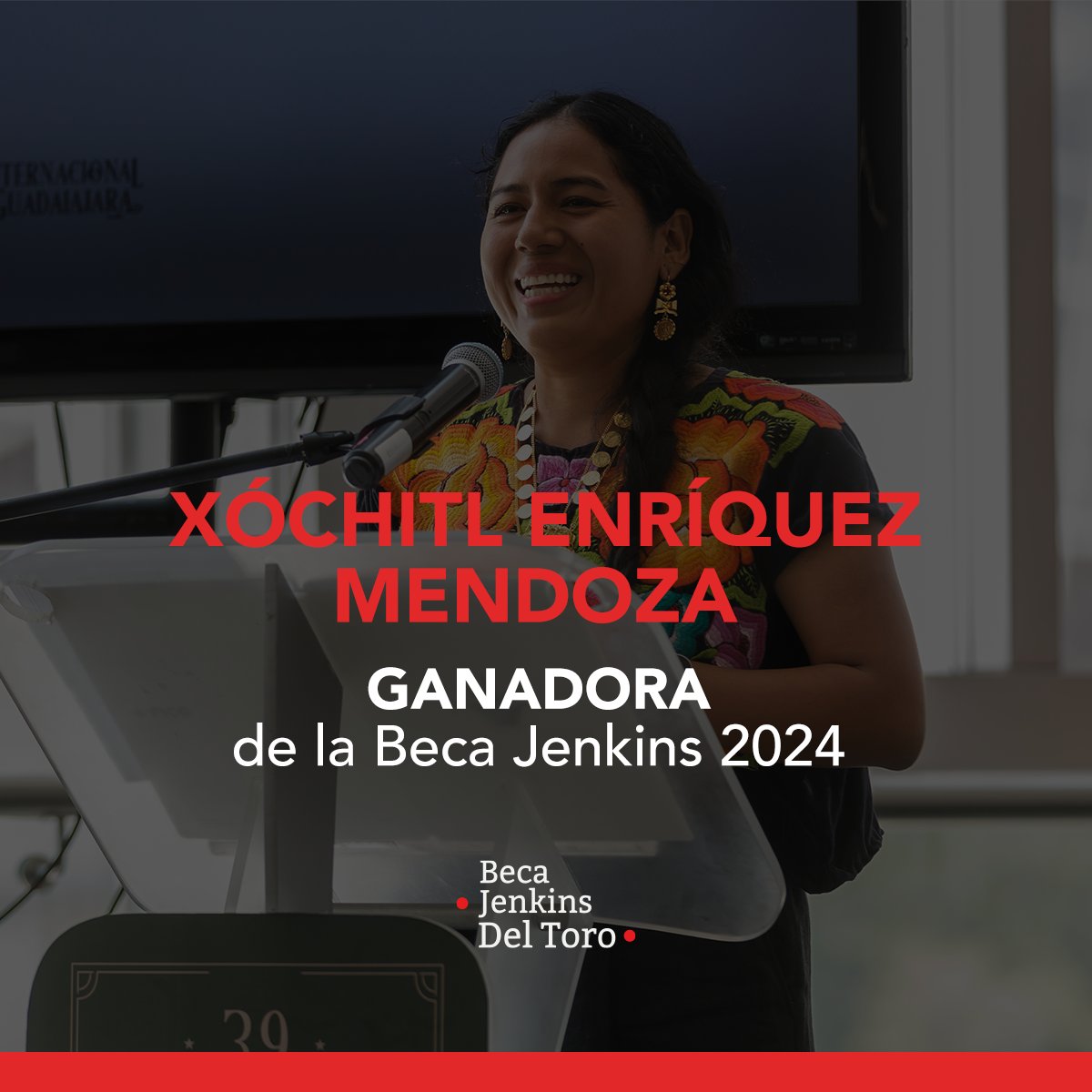 Felicitamos a Xóchitl Enríquez Mendoza (@aysandunga_) ganadora de la #BecaJenkinsDelToro 2024. Originaria de la comunidad del Barrio de la Soledad,  en Oaxaca, esta cineasta buscará profesionalizar sus conocimientos al estudiar en Australia.