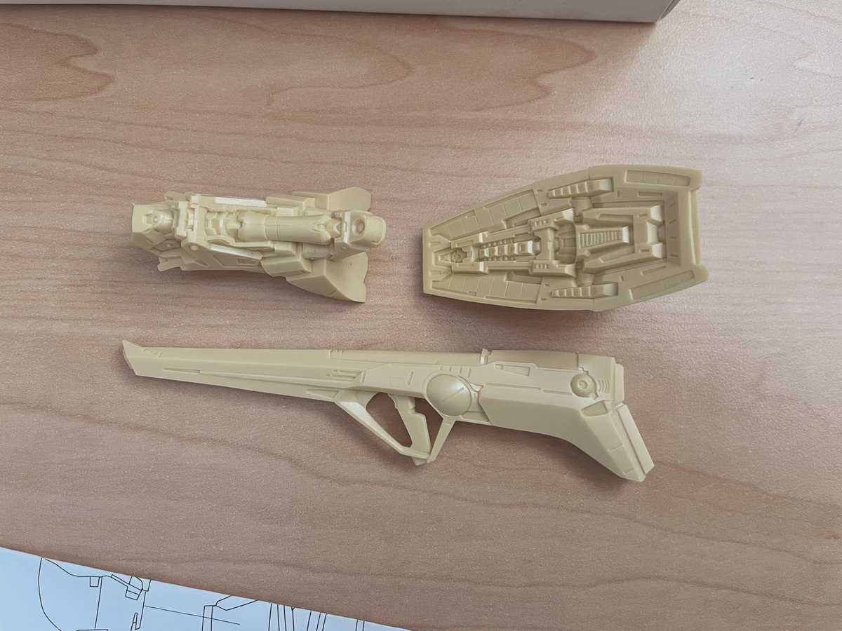 galexart's tweet image. Grails !! I will be able to build all 3 variants of the Hyakushiki. @Silicontribe_jp #gundam #zetagundam #mamorunagano MSN-00100 Hyaku Shiki 百式