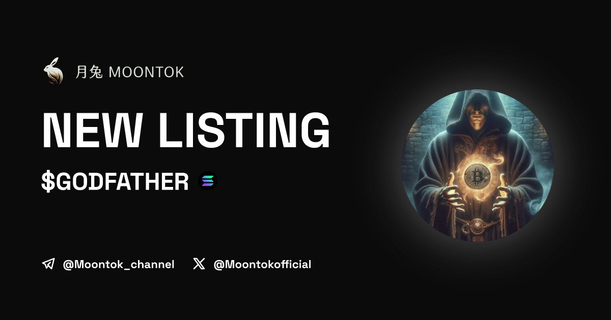 ⚡ 月兔雷霆 - Moontok Xpress

SATOSHI NAKAMOTO ($GODFATHER)
moontok.io/coins/satoshi-…

5DX1VUCGPB8QhePvb3kSDbanquWRxK1EiZJuvjqppump

LIQ: $96,306 | MC: $877,257

#altcoin #memecoins <a href="/godfatherbtcc/">SATOSHI NAKAMOTO</a> <a href="/moontokofficial/">Moontok 月兔 🐇</a>