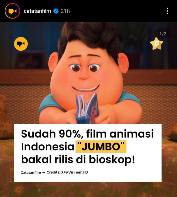 💚 WHO IS EXCITED??? 😍😍😍😍😍
film jumbo udah 90% guysss, semoga cepat rilis udah gak sabar liat si gemes Don 🥰
