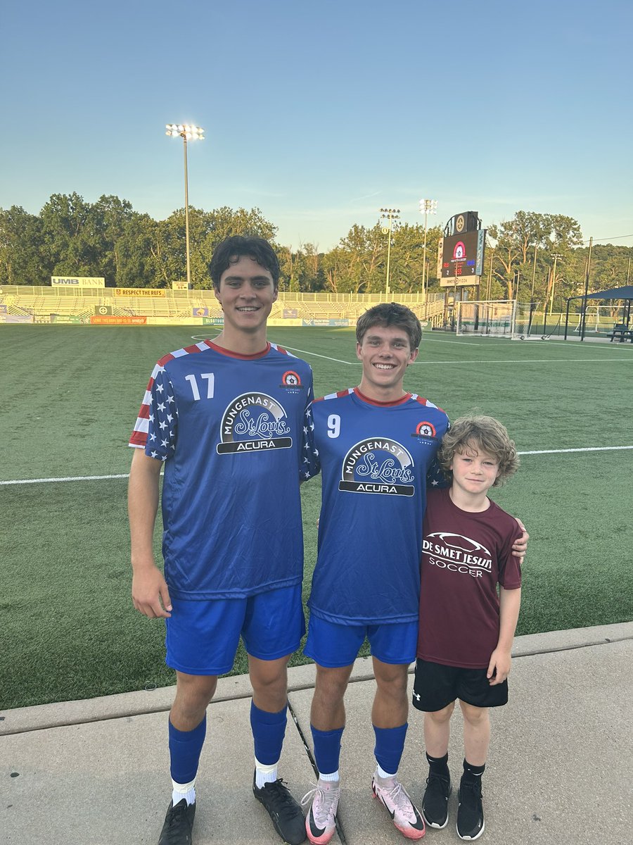 DeSmetSoccer's tweet photo. Congratulations to Jake Panagos and goal scorer tonight, Austin Werner—this year’s MAC All-Star  representatives for @DeSmetJesuitHS! Great students, athletes, and role models all four years. Best of luck at Truman State and the University of Kentucky! #allin https://t.co/Lz0YGJZzrZ