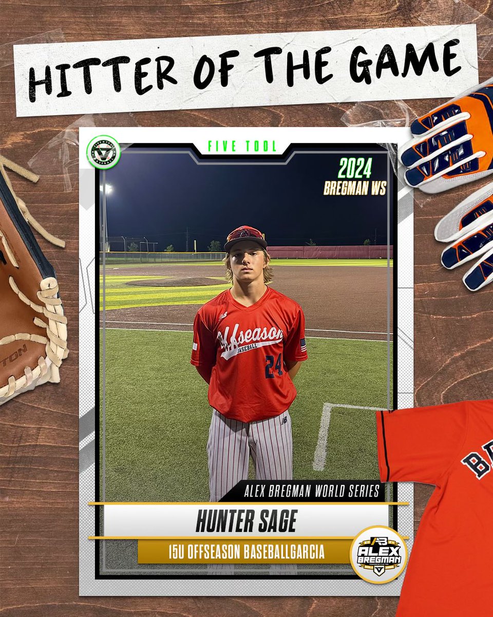 ✭Five Tool Texas✭ (@fivetooltexas) on Twitter photo #BregmanWS F: <a href="/DFWTwins/">DFW TWINS</a> 15U Scout 4, 15U Offseason Baseball Garcia 3
PoG: <a href="/LaytonK3nn3dy/">Layton Kennedy</a> 2-3, 2 RBI
Hitter: <a href="/whuntersage24/">Hunter Sage</a> 2-3, 2 2B, R #BregmanWS F: <a href="/DFWTwins/">DFW TWINS</a> 15U Scout 4, 15U Offseason Baseball Garcia 3
PoG: <a href="/LaytonK3nn3dy/">Layton Kennedy</a> 2-3, 2 RBI
Hitter: <a href="/whuntersage24/">Hunter Sage</a> 2-3, 2 2B, R