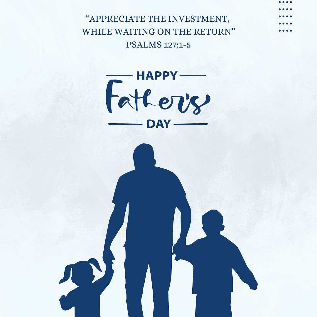 Join us Sunday at 10:30am for Pastor Cooper's Father's Day message entitled, "Appreciate the Investment, While Waiting on the Return."