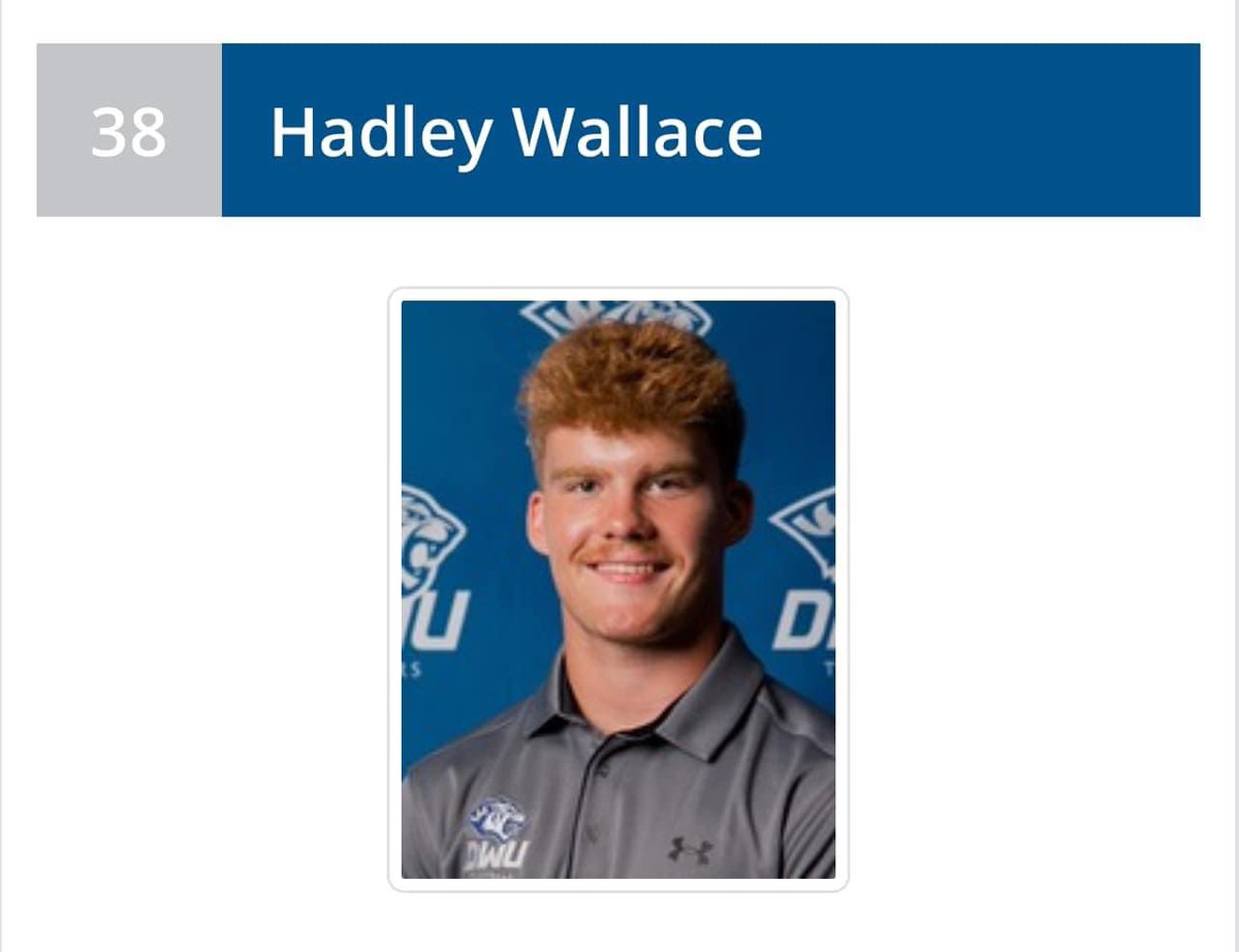HiPowSPORTS's tweet image. Big prayers for Hadleys family, friends, teammates and coaches! I Love my DWU Guys! @dwtigerfootball