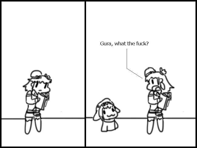 Leo3oooX's tweet photo. What Gura wrote in her diary, in a sh*tty comic format:

https://t.co/48GHgVDrMC

 #KFPicasso #kfp #gawrt https://t.co/3lsQbtWjeD
