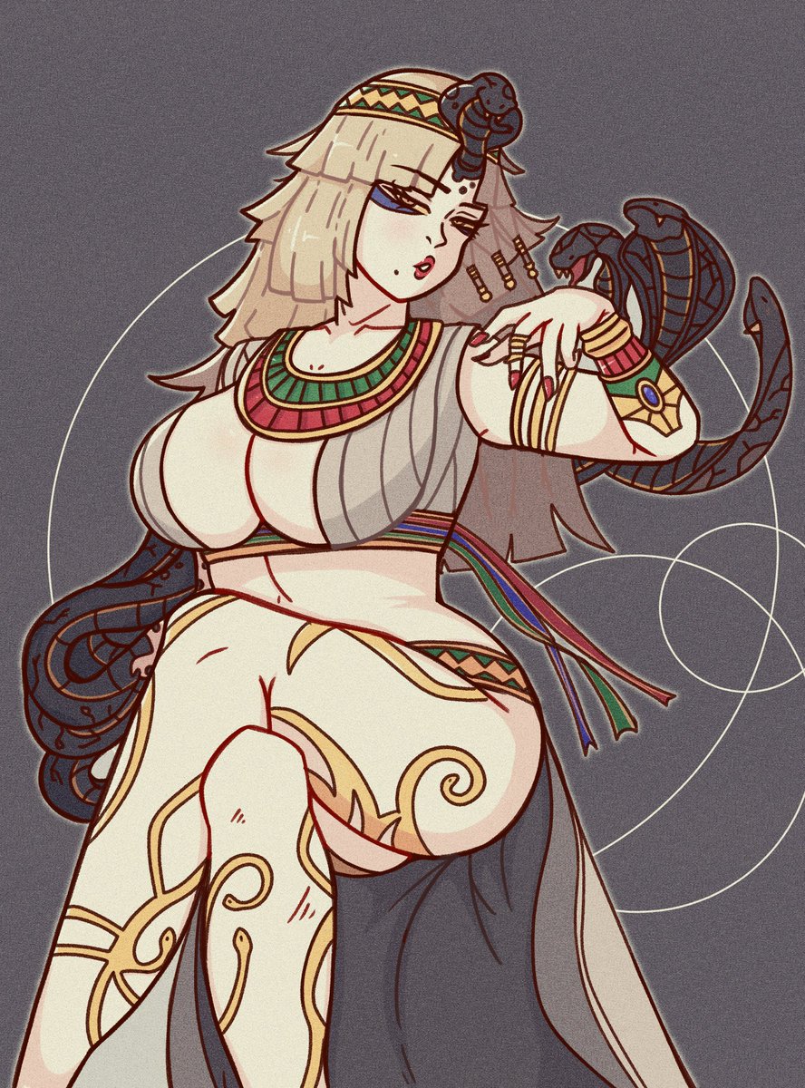Shin Megami Tensei V: Vengeance dropped recently, so here's an old piece I did of Cleopatra