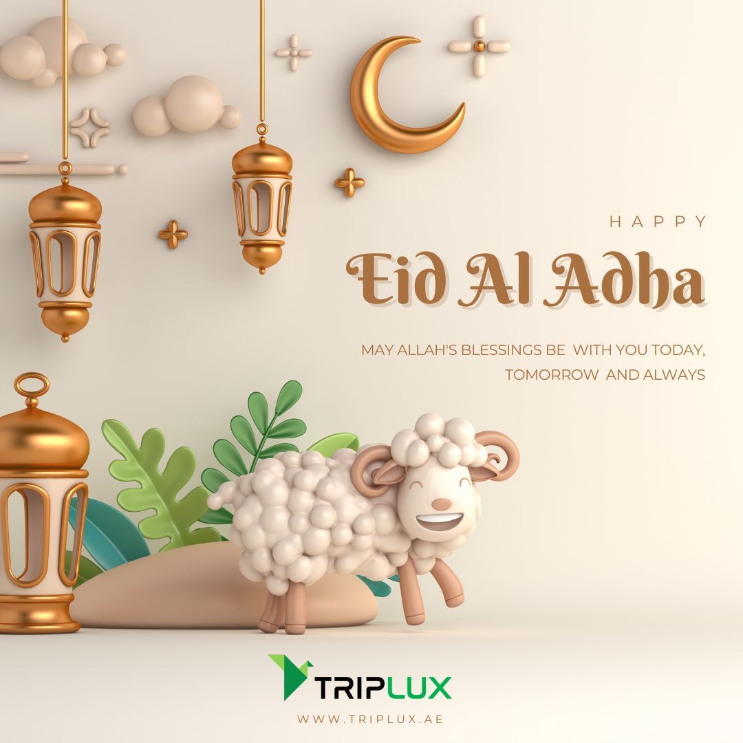 triplux2022's tweet photo. Happy Eid al-Adha! May the essence of this beautiful day remind us of the importance of giving, sharing, and caring for one another. 🕌✨ https://t.co/hyRFOqgl5X