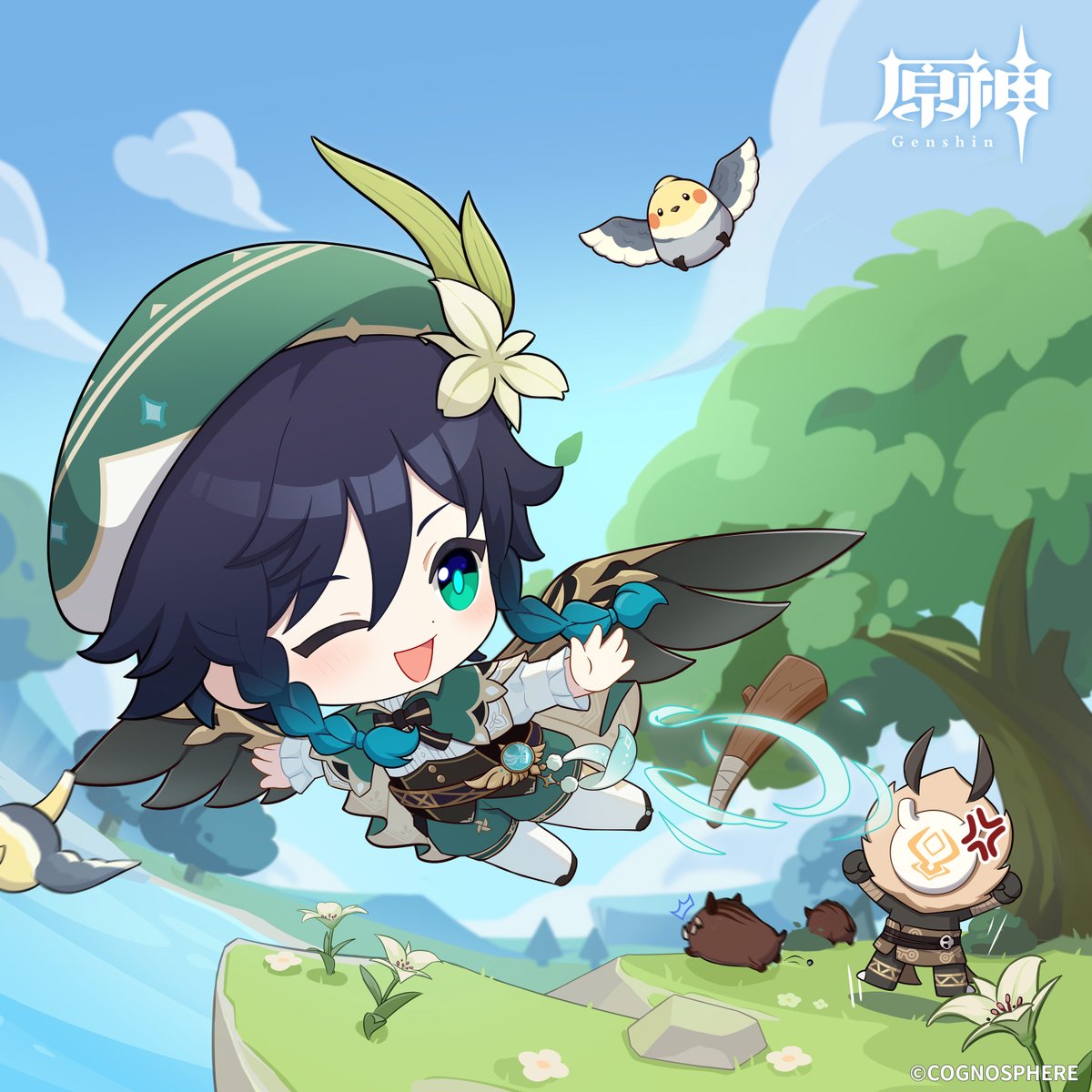 原神_キャラ生誕祭 【#ウェンティ生誕祭】 「あれ？Olah! Mosi mita!」