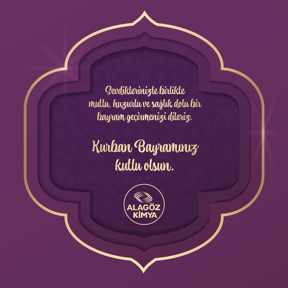 Sevdiklerinizle birlikte mutlu, huzurlu ve sağlık dolu bir bayram geçirmenizi dileriz.

#KurbanBayramınız kutlu olsun.