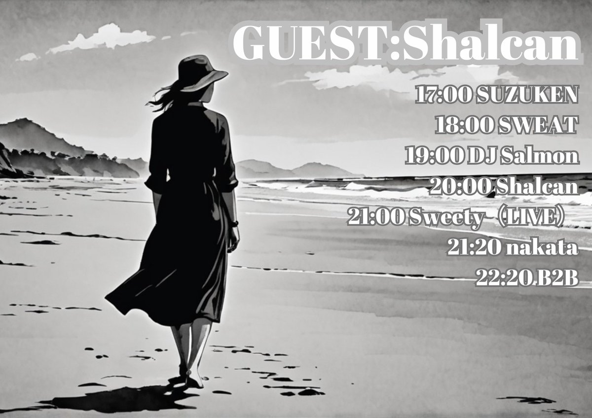 ctfLzfLzjjrrOL1's tweet image. #Underprogressing Vol.207
2024/07/07 SUN 17:00-23:20
Entrance:¥1,000（Tax In）

GUEST:ShalCan

DJ:SWEAT/DJ Salmon/SUZUKEN/nakata

Live:Sweety