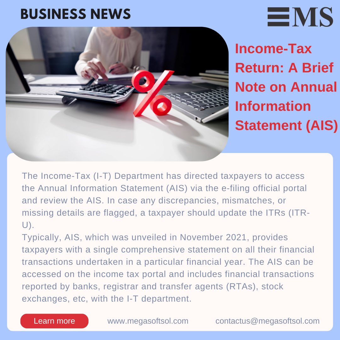 MegasoftSol's tweet photo. Follow us for the latest updates on Tax news!
https://t.co/K86GlUeNW1
contactus@megasoftsol.com https://t.co/1NWGG9dBU6