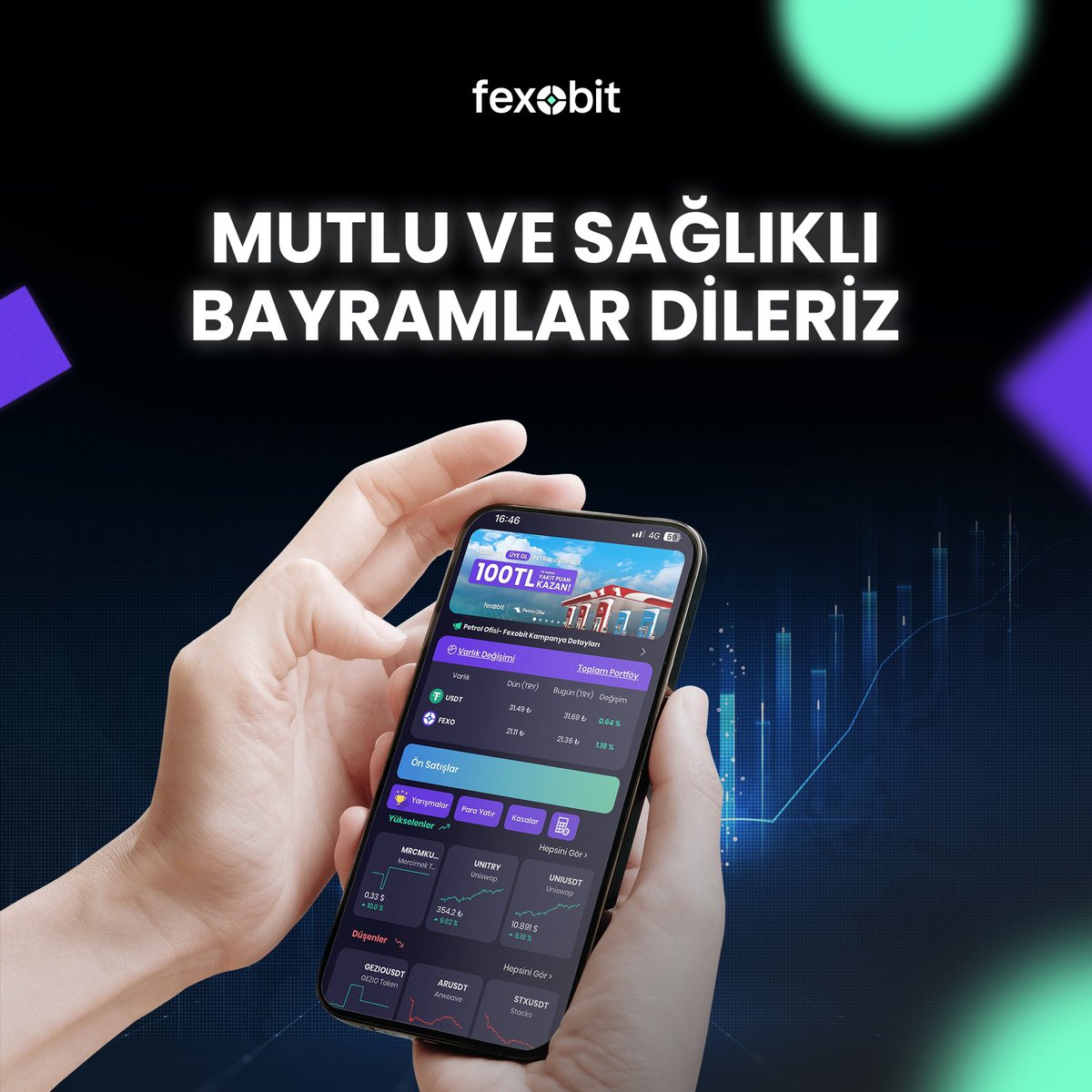 Bayramımız kutlu olsun!💜
Sevdiklerinizle birlikte sağlık, mutluluk dolu nice bayramlar diliyoruz!