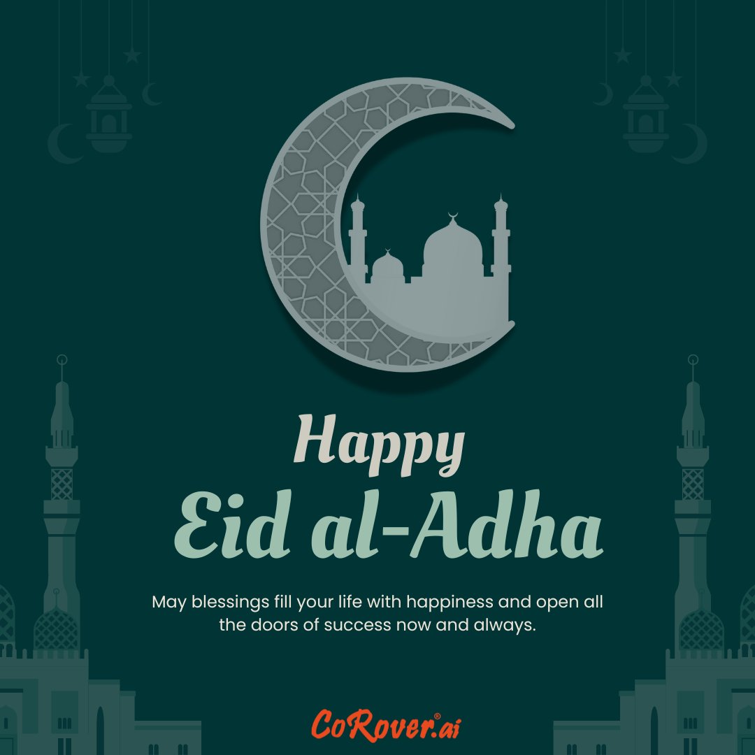 CoRover_App's tweet photo. Eid Mubarak from CoRover!

CoRover wishes you and your loved ones a joyous and blessed Eid al-Adha. May this special occasion bring peace, happiness, and prosperity to all.

#Eid #EidMubarak #EidAlAdha #Festival #Eid2024 https://t.co/GdHzmedghl