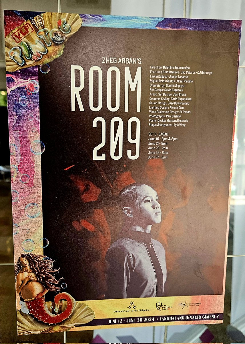 bwjohndc's tweet photo. 🎭 23: Room 209
(Virgin Labfest 19: Set E [Revisited], Sagad)

Playwright: Zheg Arban
Director: Delphine Buencamino

📍CCP Tanghalang Ignacio Gimenez (Black Box Theater)

#vlf19pintog #VirginLabFest
#Room209 #VirginLabfest2024 https://t.co/k0nSb5WkJK