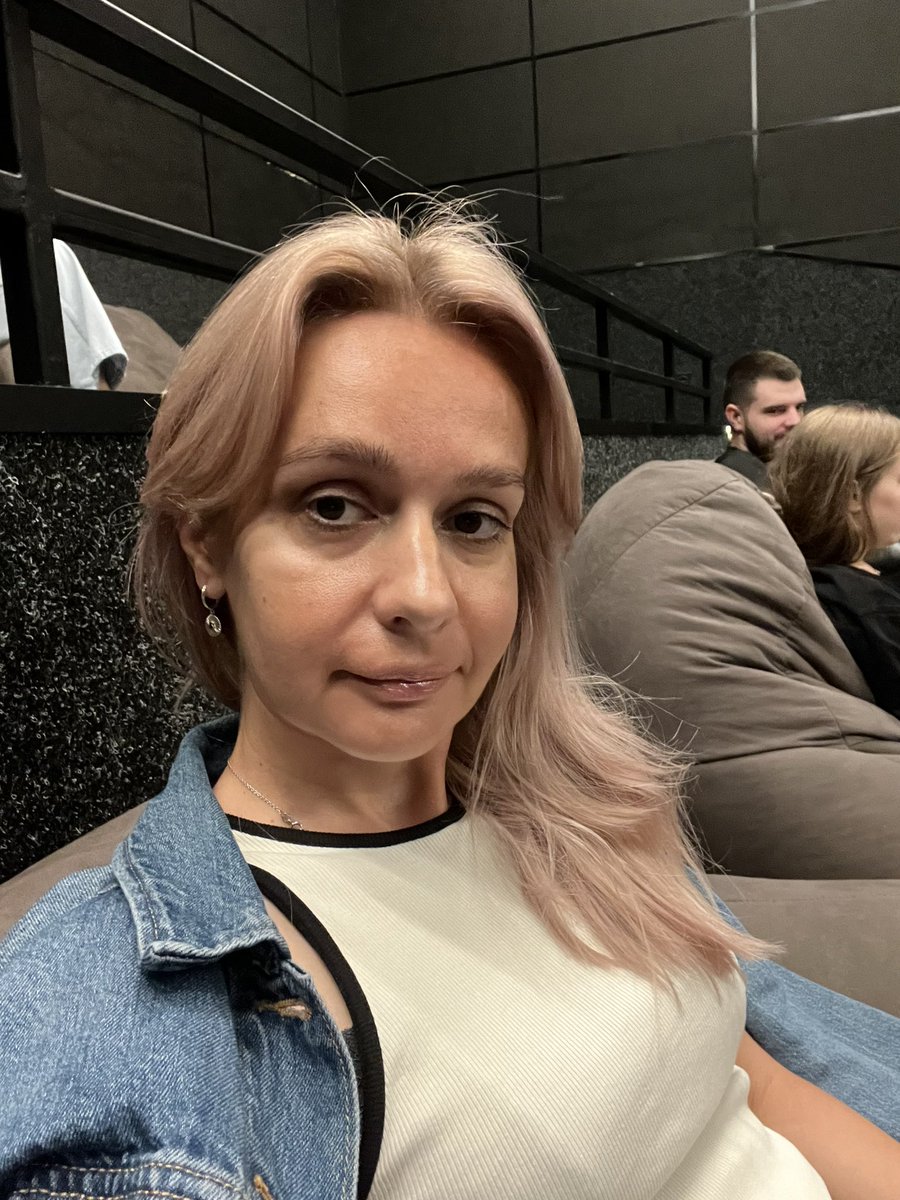 Tried a new cinema format, instead of regular chairs there are poufs. It’s quite unusual.

#CalminKyiv