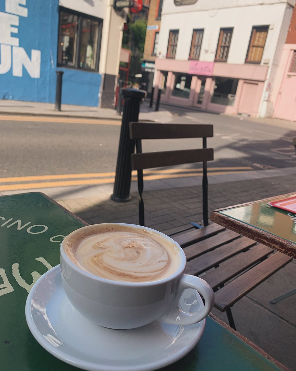 Nice start to Sunday morning with a cycle and coffee in Stephens Green