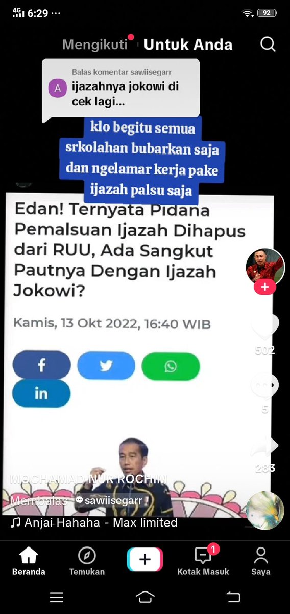 ini kerjaan siapa seh...
dapat nyomot di Tiktok,sumpah gw ngakak guling2 narasi caption nya..

Njirrrr😂😂😂😂🤦🏻‍♂🤦🏻‍♂🤦🏻‍♂