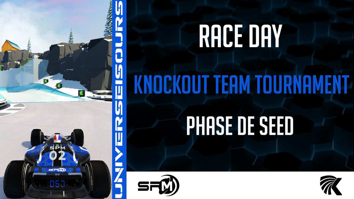 spmcorp's tweet photo. Notre roster trackmania se lance dans une nouvelle compétition🏆
Aujourd'hui, phase de seeding de #KOTT organisé par @EclipseEsportFr
#UniverseisOurs #trackmania https://t.co/2vl4tsuaIu