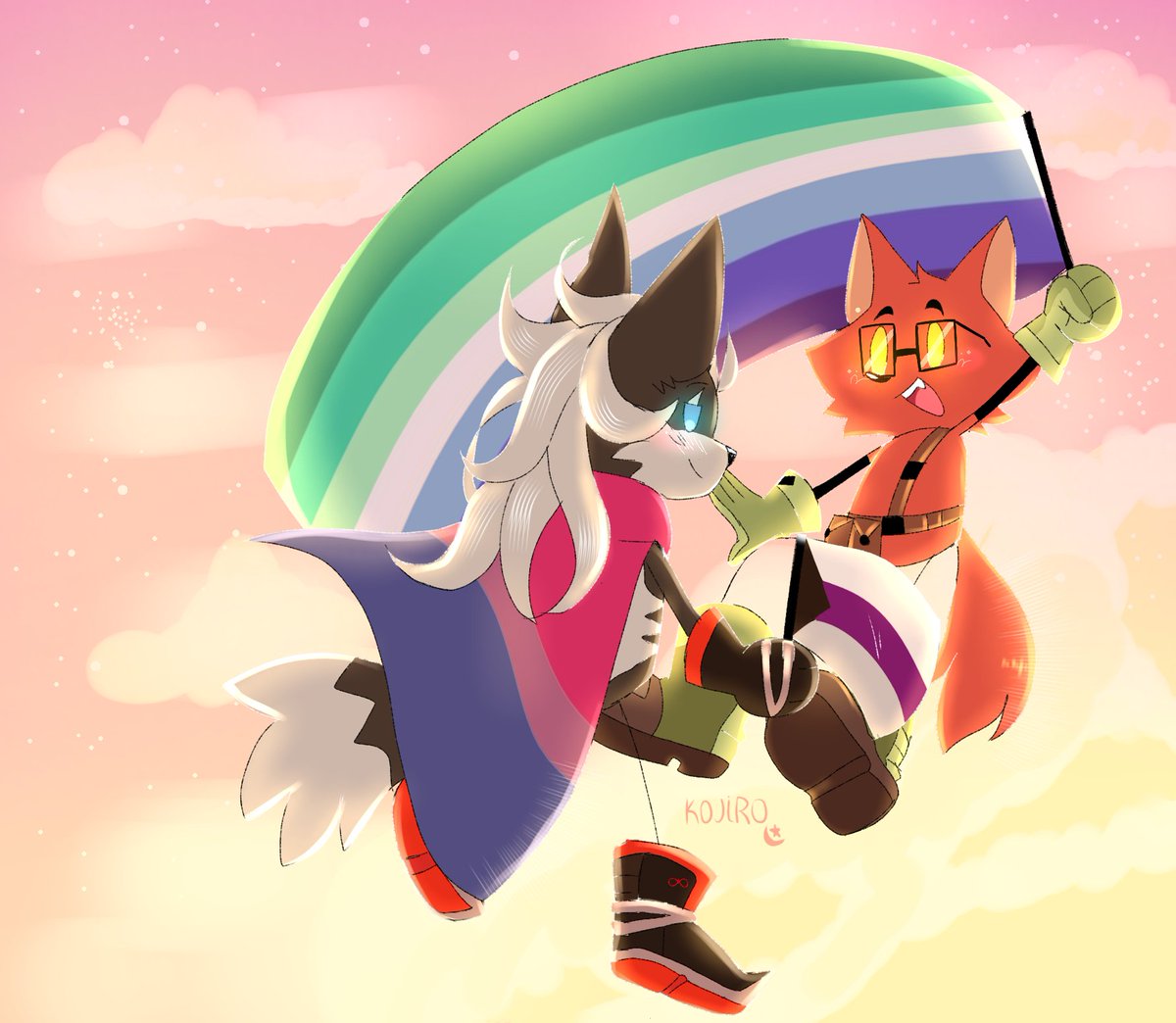 droctojiro's tweet image. HAPPY PRIDE MONTH!

(I miss My babies...)

#infidget