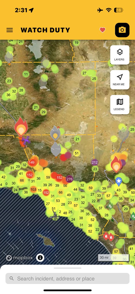 Critical911YT's tweet photo. For everyone who is wondering why there is a ton of smoke in the Las Vegas valley it is because of major Southern California wildfires.  Winds are pushing a significant amount smoke.  #smoke #wildfire #fire #wildlandfire #lasvegas #henderson #vegas https://t.co/YZVHg2XDqk