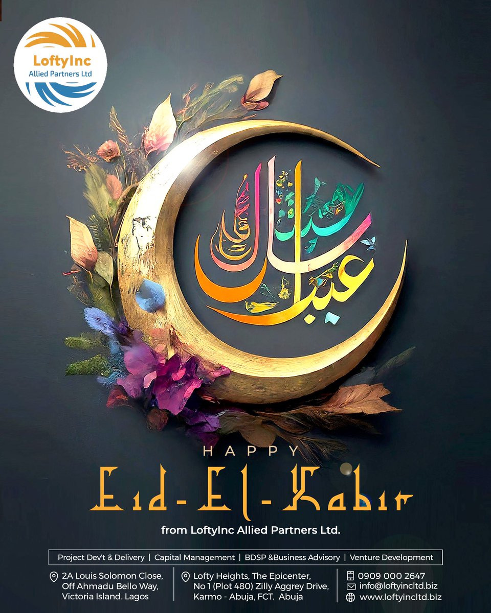 May you and your family witness more of this celebration in good health and sound mind.

Eid Mubarak to you and yours. 

#loftyinc #wearelofty #eid2024 #eidmubarak