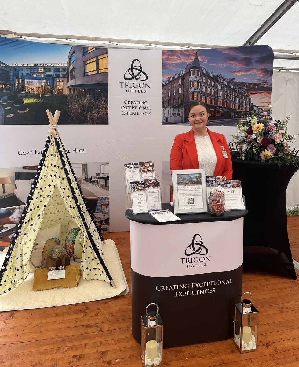 All ready for day 2, the sun is shining <a href="/CorkSummerShow/">Cork Summer Show</a> and <a href="/sinead_moore1/">Sinead Moore</a> is all ready to tell everyone about all things <a href="/TrigonHotels/">Trigon Hotels</a> and <a href="/pure_cork/">Pure Cork</a> #purecork #corksummershow ☀️☀️