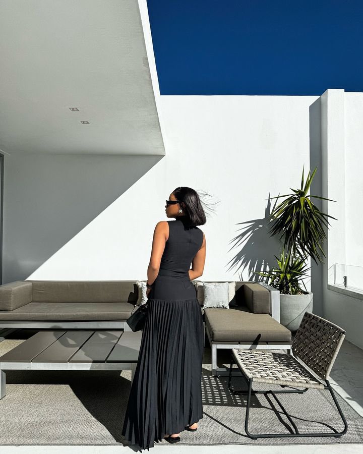 FashionMOEments's tweet image. Bonang in a MMUSOMAXWELL dress
