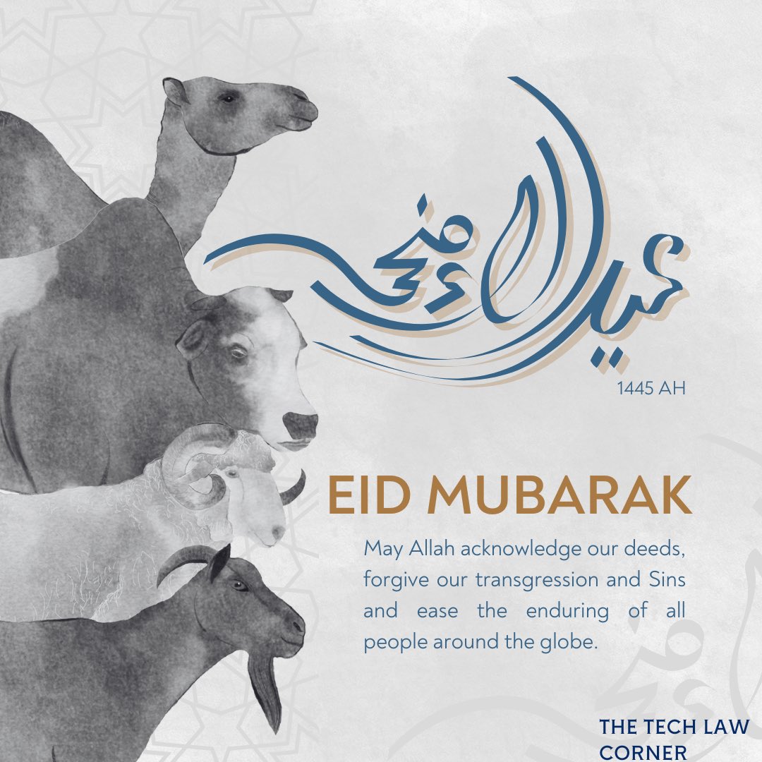 TechLaw_Corner's tweet photo. Wishing you a joyous Eid! May your heart and home be filled with love, laughter, and the blessings of Allah. Enjoy this wonderful occasion with your loved ones. 🕌🌙🎊💫 https://t.co/33z15BlNY4
