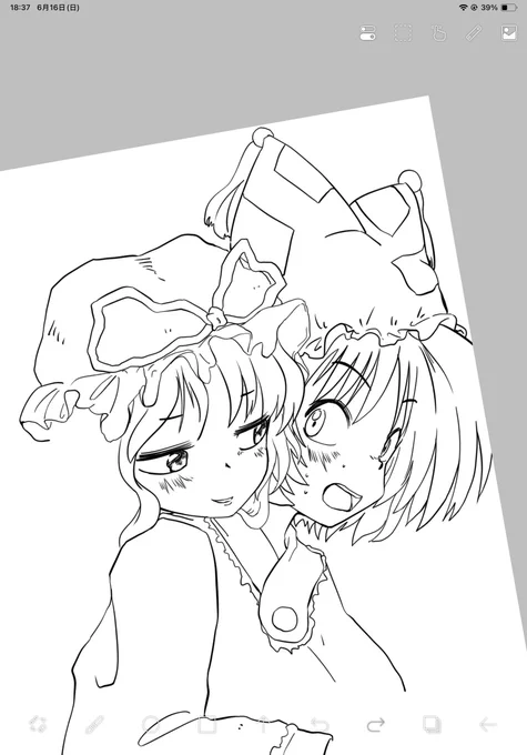 えろ絵描いてる
レイヤー分けをしくじったので差分無しの予定です 