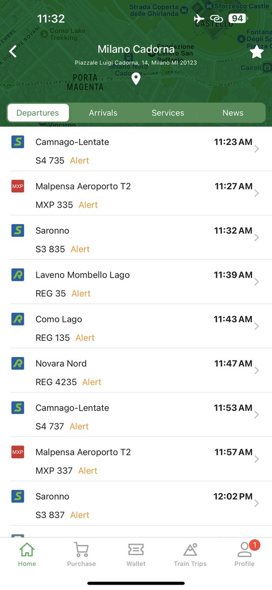 FeDiNo82's tweet photo. The #TreNord app is totally useless: today there’s a strike going on and the suppressed trains don’t show up. Please fix it, this is a MAJOR miss. 
At least, the staff in Milano Cadorna has been very helpful. 
@Trenord_Press @TrenordOfficial @TrenordVictims https://t.co/JhafJ2Plkm