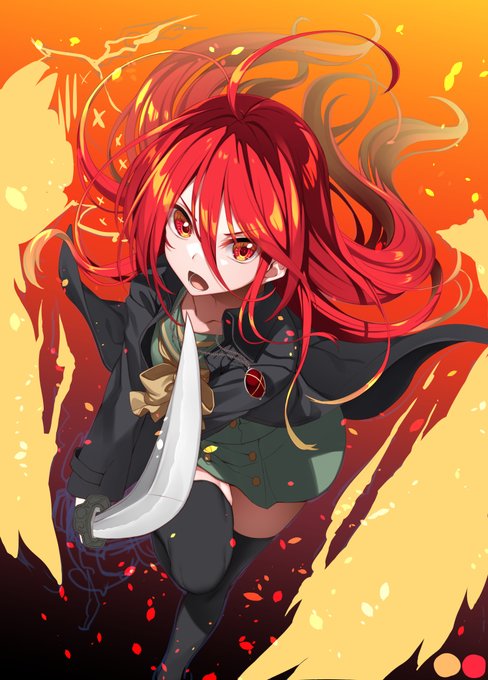 まだ髪の塗りだったり背景だったり効果だったり羽だったりやること多いけどXでの公開は多分ここまでのシャナ進捗 