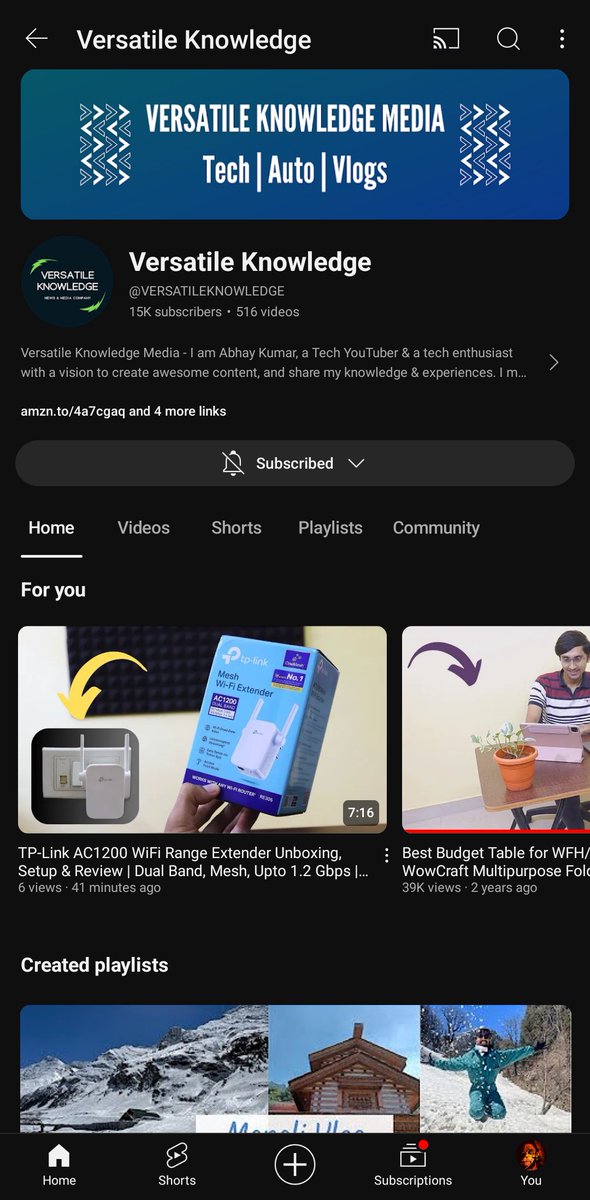versatileknow's tweet image. We completed 15,000 subscribers on our YouTube channel 'Versatile Knowledge' Thank you so much for all your support so far. Kindly checkout our latest videos in the link here - youtube.com/@versatileknow… 

#Milestone #Youtube