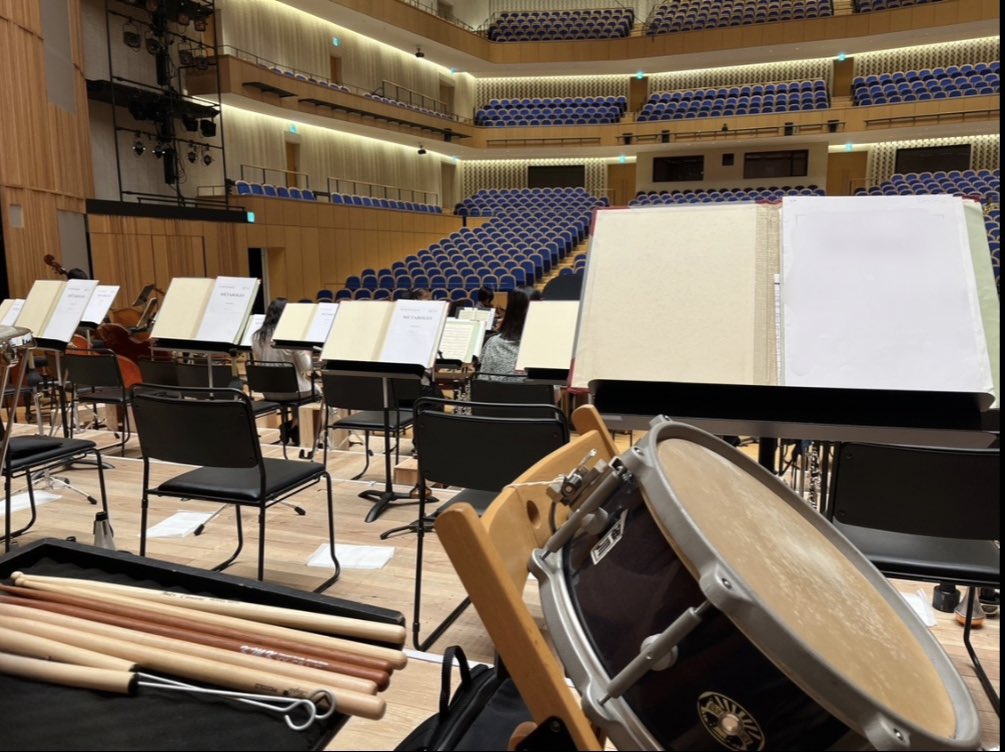 昨日、本日と群馬交響楽団にお世話になっておりました🥁
ありがとうございました！！

(相変わらず投稿が少ないですが、生きてます。最近緩めのパーマをかけました。)