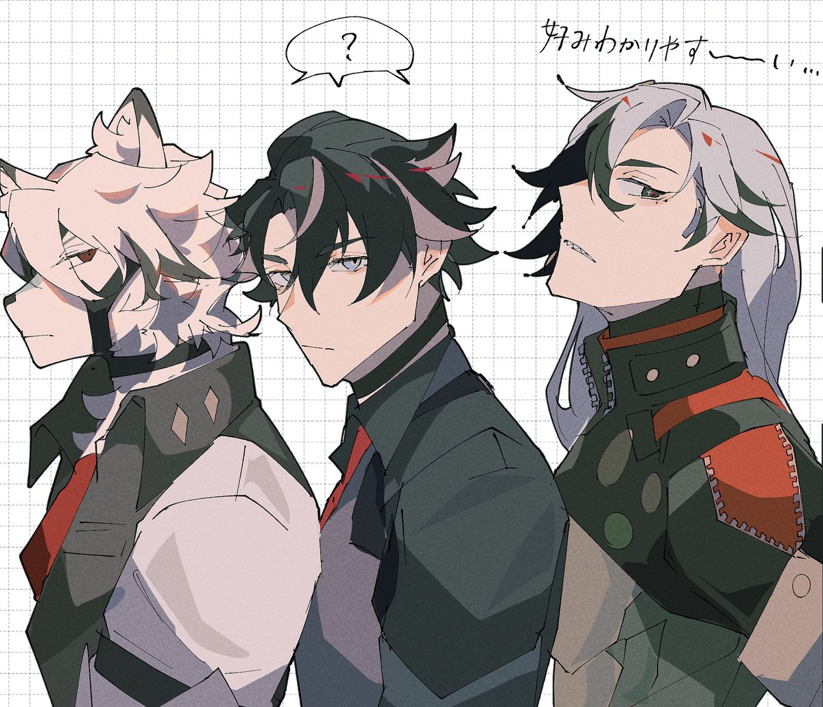 ほよばゲーの推しに並んでもらった

#Lycaon  #Wriothesley #Boothill