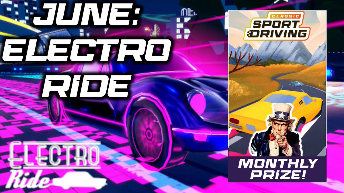 pixelwrappers's tweet photo. 🥳It's Monthly Prize time!🥳
#SunriseGP (@SylwesterOsik/@GamedustTT) released this week on #XBox!
To celebrate, we have 6 #Steam🔑of @SylwesterOsik's previous game #ElectroRide to win!🎁🎁
Show your driving skills!⛐
Results on July 1!
Conditions⬇️
#contestgiveaway #gamedev https://t.co/89AEsLFQlX