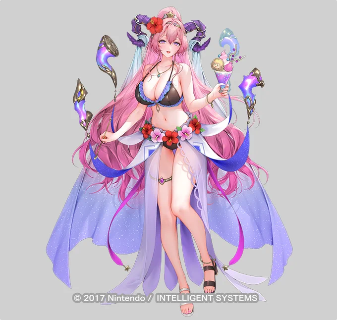 【ファイアーエムブレム ヒーローズ】にて「人の子との夏 ネルトゥス」のイラストを描かせていただきました。どうぞよろしくお願い致します!#FEヒーローズ #ファイアーエムブレム 
