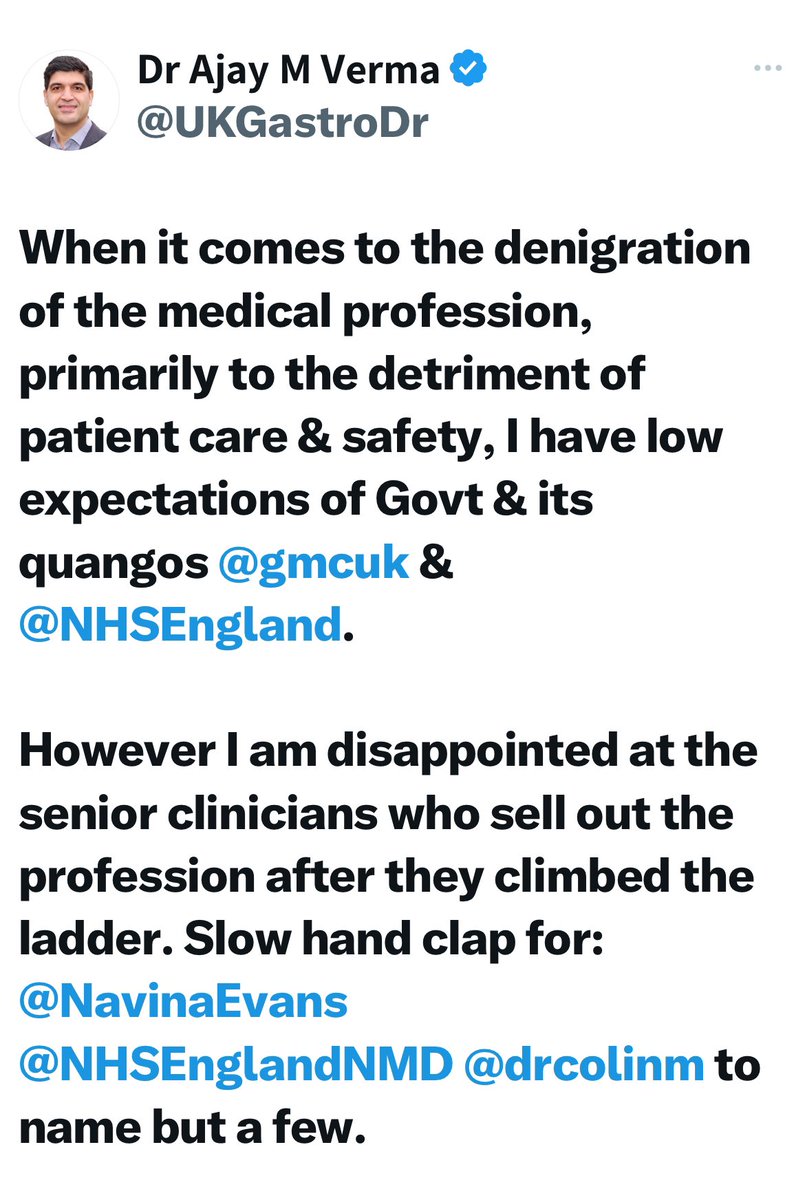 parthaskar's tweet photo. Some of you medical “leaders” have clearly lost your compass 

Ignoring all concerns about safety &amp; standards 

In your efforts to fill the workforce with “whatever is possible”

Duping the public
Causing harm

Am afraid-some of us aren’t just going away

However much you try. https://t.co/GPjbj2vmPR