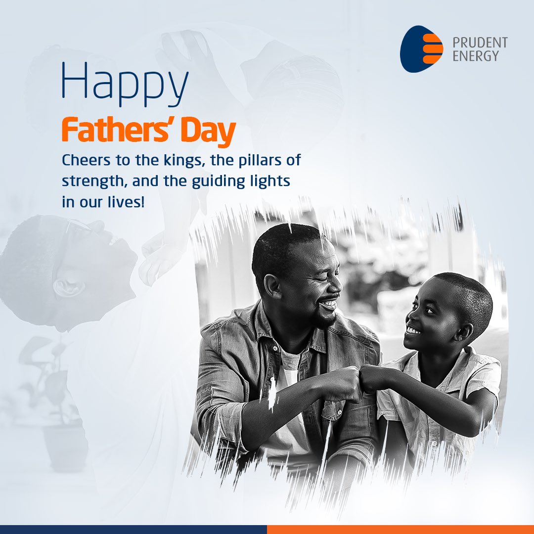 Cheers to the kings, the pillars of strength, and the guiding lights in our lives. 

Today, we honour and celebrate you. Happy Fathers’ Day! 

#FathersDay #PrudentEnergy