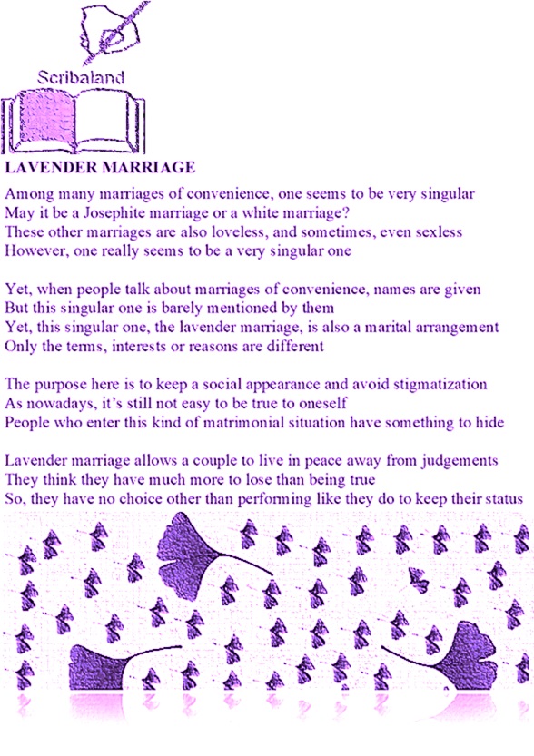 scribaland1's tweet photo. #Scribaland1
LAVENDER MARRIAGE Wow, isn’t it?

TEARS FLOW Let them flow!
#Scribaland #lavendermarriage #tearsflow #flow #read #Letthem #Letthemflow #UnknownTheSeries #them #lavender #tears #marriage #poems #poets #poetries #poem #poet #poetry #readers #readings #writers #writings https://t.co/6D7cLunFZ5