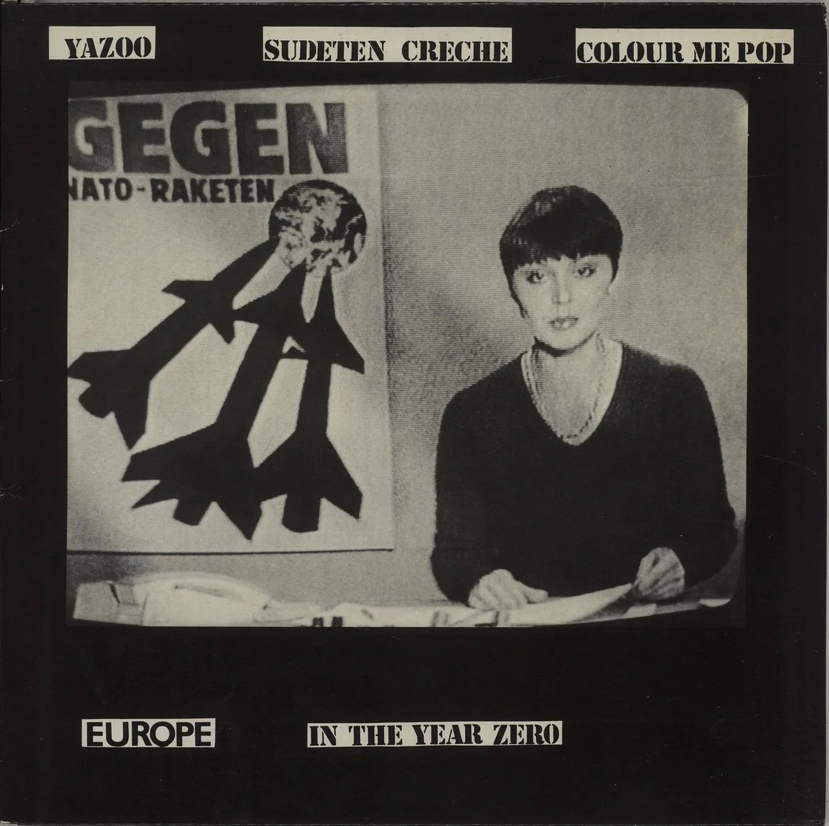 I bought this rare beauty in a local vinyl emporium in north Norfolk  

Europe In The Year Zero (1982 UK Limited Edition 5-track 12" EP, featuring an early fade remix version of Yazoo's 'Goodbye 70s' that was never released as a single &amp; only available on this compilation  🕺🎹