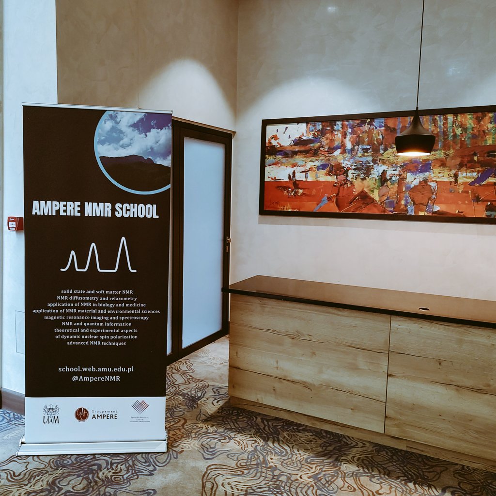 AmpereNMR's tweet photo. The AMPERE NMR School starts today!

We are getting ready and cannot wait to see all our participants!

#NMRschool #countingdown #DAY0 https://t.co/JS4jVR2nE2