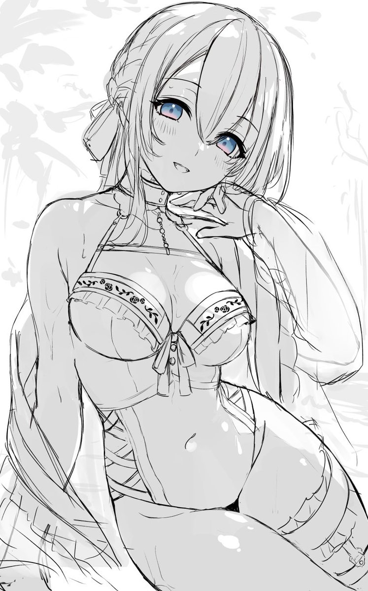 今年の水着、メイドさんはこんな感じで行く予定。 