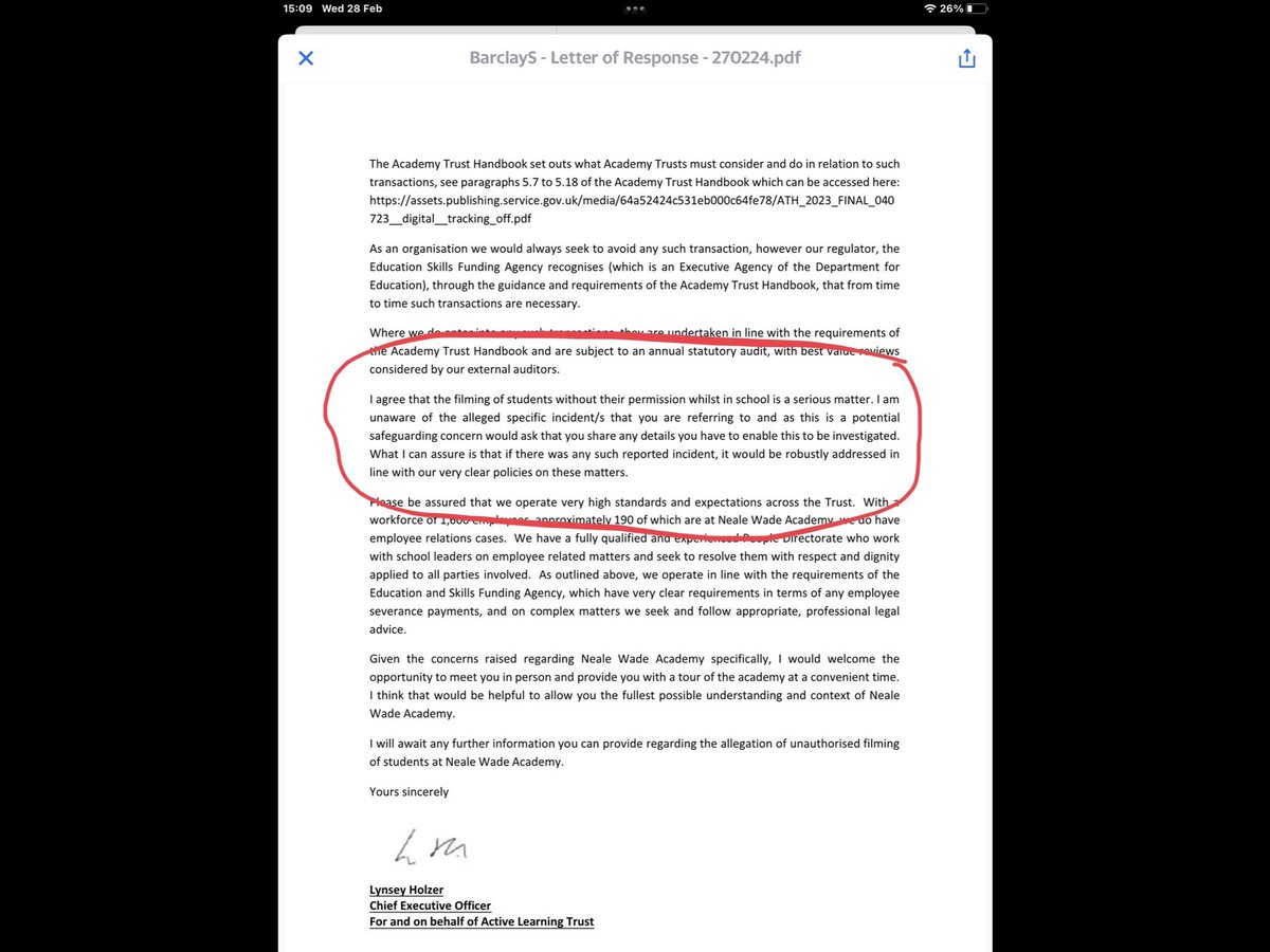 endeducbullying's tweet image. CEO Lynsey Holzer openly lying to @SteveBarclay She instructs EPM not to take minutes at my #Whistleblower meeting which is maladministration. Meanwhile, the images of vulnerable students are still on social media. She should be ashamed of her behaviour #activelearningtrust