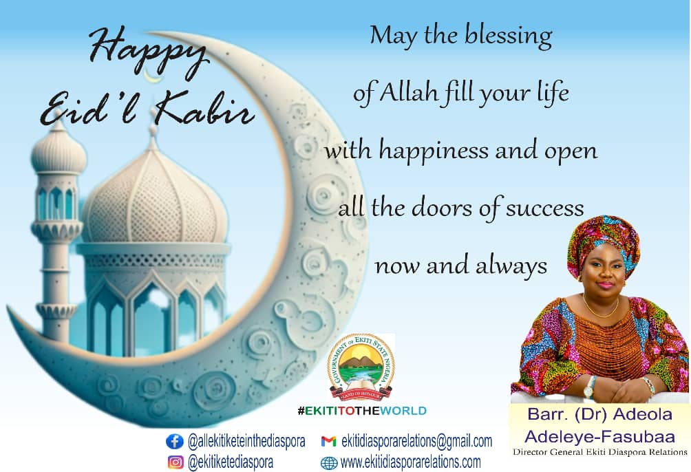 ekitidiaspora's tweet photo. Happy Eid Al Adha! https://t.co/t1GuiZb6YU