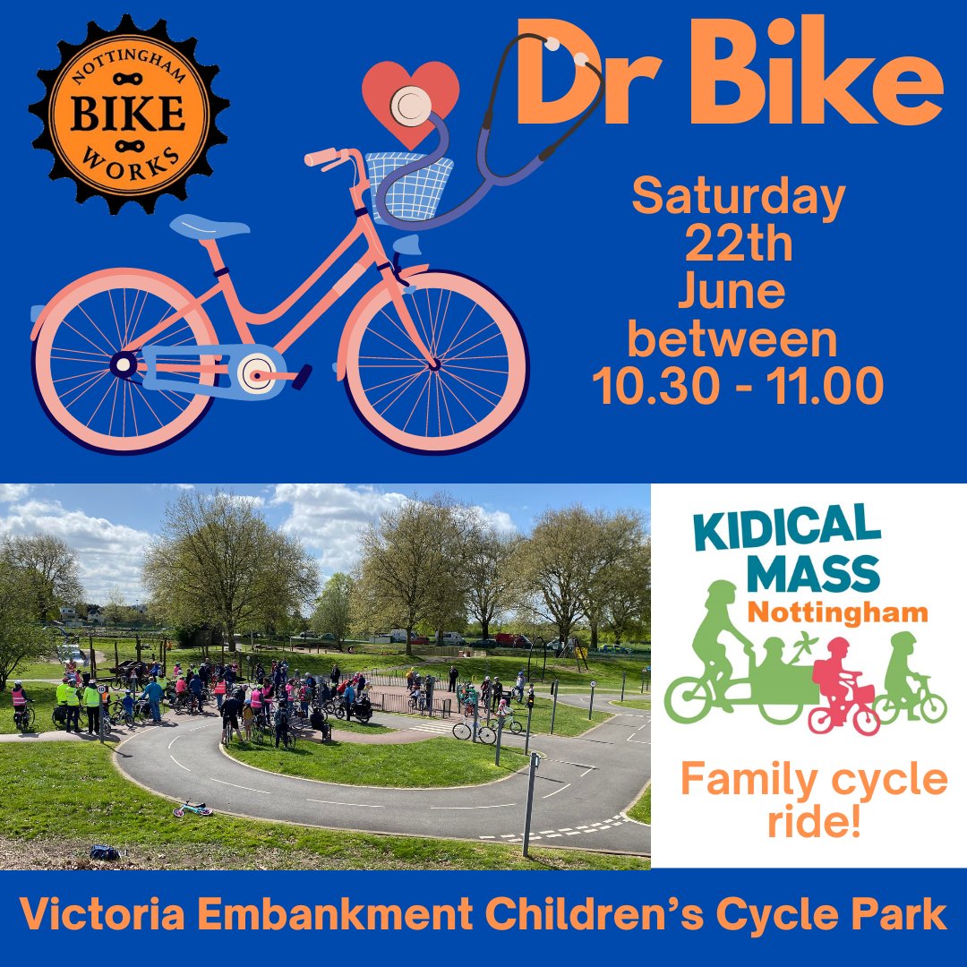 nsatnotts's tweet photo. Plus, there's a free Dr Bike there from 10.30am if anyone has any issues with their bikes or needs some air. https://t.co/bYR2oxYb9N