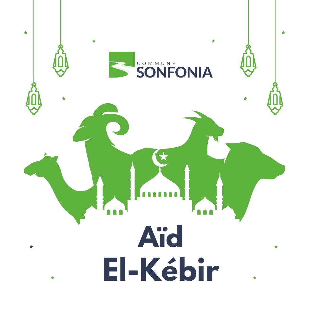 CommuneSonfonia's tweet photo. 🎉 Joyeuse fête de Tabaski à tous ceux qui la célèbrent ! 🐏✨

En cette occasion spéciale, nous vous souhaitons une journée remplie de joie, de partage et de bénédictions. Que cette fête vous apporte bonheur et prospérité. Eid Mubarak ! 🌙✨

#Tabaski #EidMubarak #Salimafo https://t.co/kVOq1wn38E