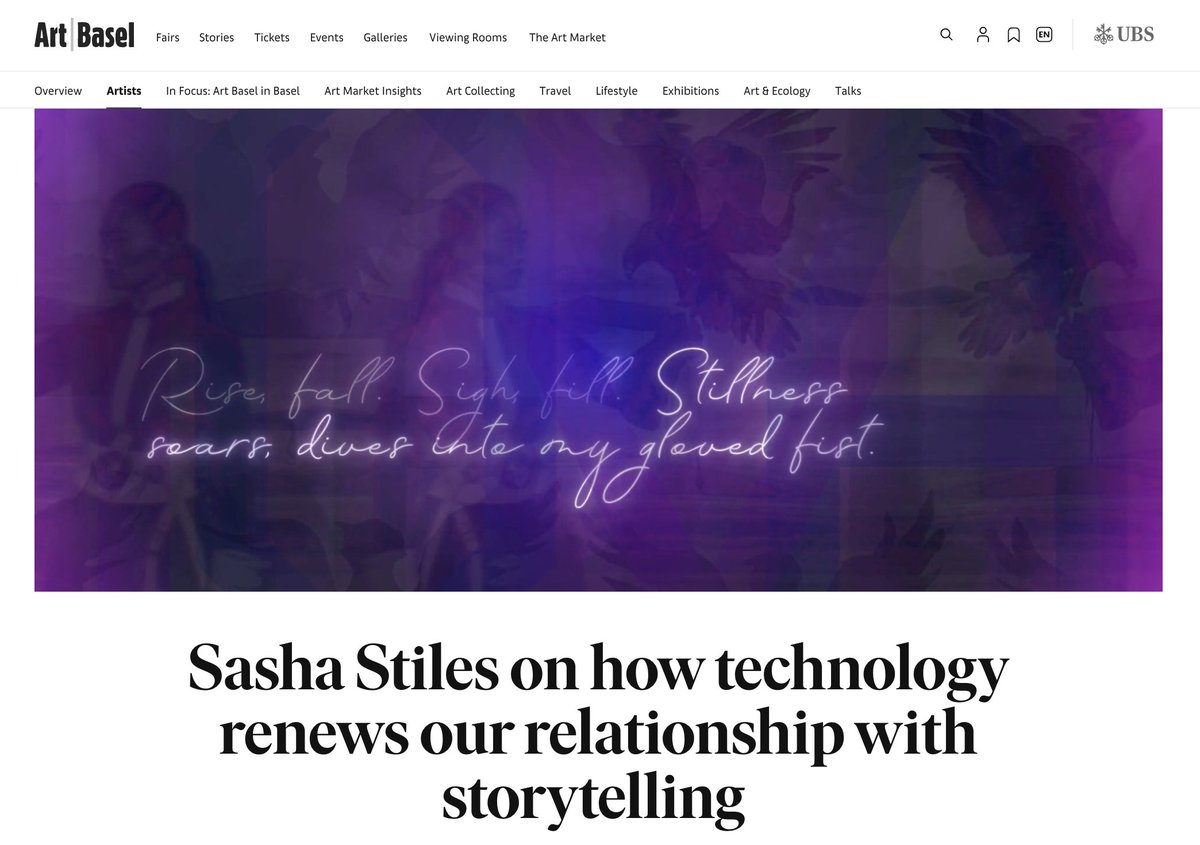 sashastiles's tweet photo. I was thrilled to share #FOURCORETEXTS at @ArtBasel this past week. If you'd like to learn more about the project, watch/listen to the 1/1 poems, or collect one of the remaining editions of the digital chapbook, please visit:
https://t.co/0xipviQ3WD https://t.co/cJC64Z56Z4